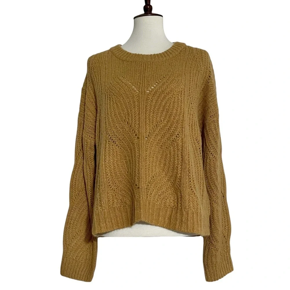 Madewell Charley Pullover Sweater Women's Large Knit Crew‎ Neck